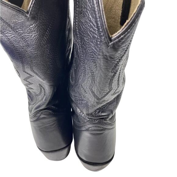 Smoky Mountain Denver Boots sz 8 EE  Black Leather Western Style 4032 - Picture 7 of 14